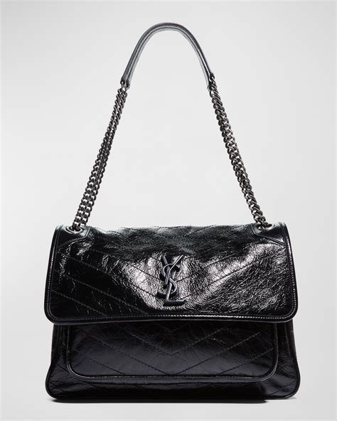 niki monogram ysl large flap shoulder bag|Saint Laurent Niki Monogram YSL Large Flap Shoulder Bag.